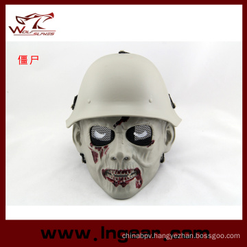 Military DC-13 Desert Tactical Metal Mesh Solider Zombie Black Mask